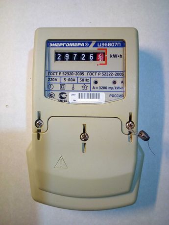 Счетчик электроэнергии однофазный ЦЭ-6807п