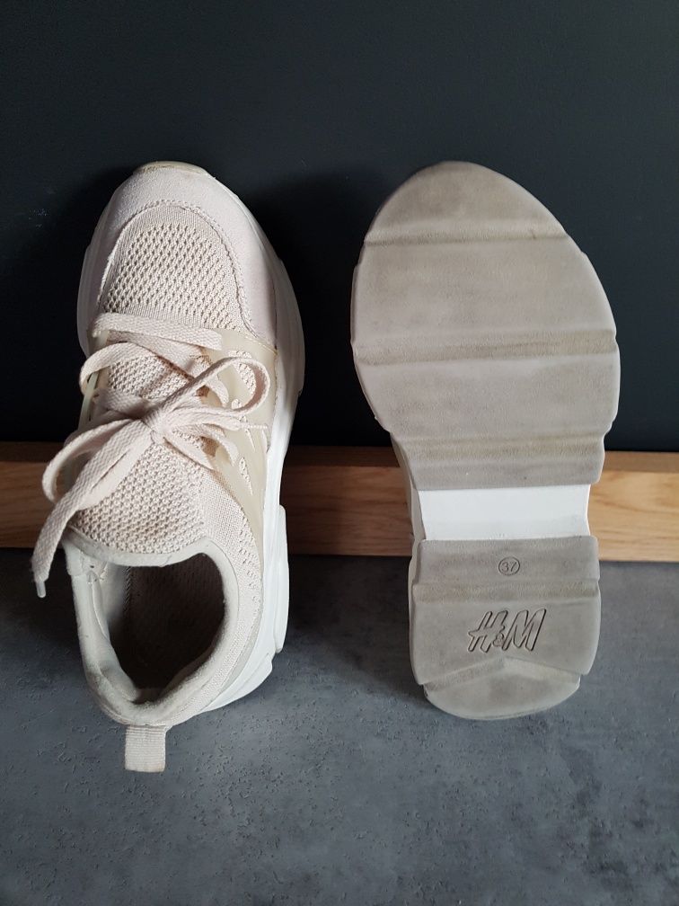 H&M buty sportowe 37 gruba podeszwa