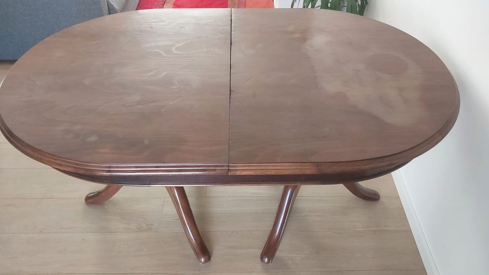 Mesa de Madeira extensível ( pés de galo)
