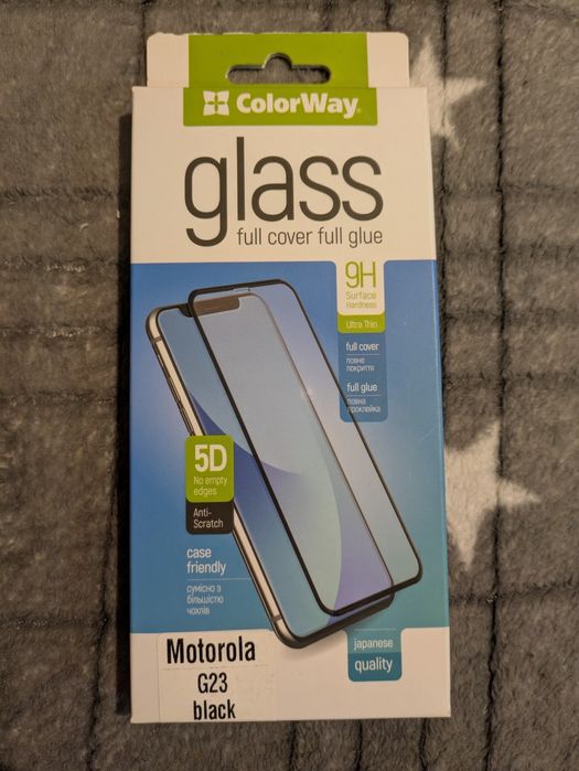 Захисне скло Motorola G23 та Xiaomi 9A