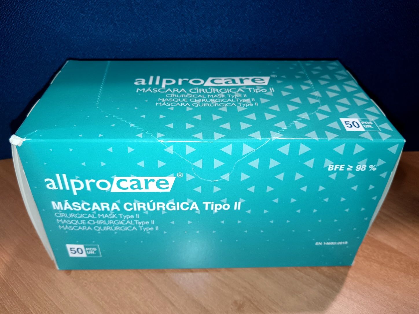 Máscaras Cirúrgicas tipo II 50 unidades (AllproCare)