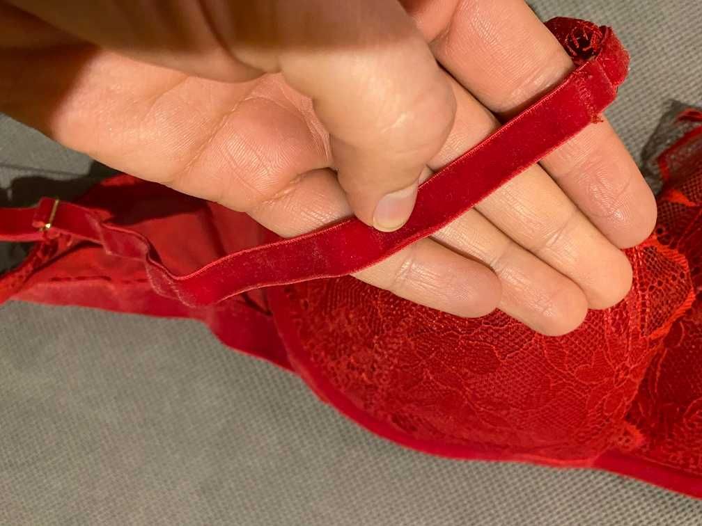 stanik Intimissimi, czerwony, push-up