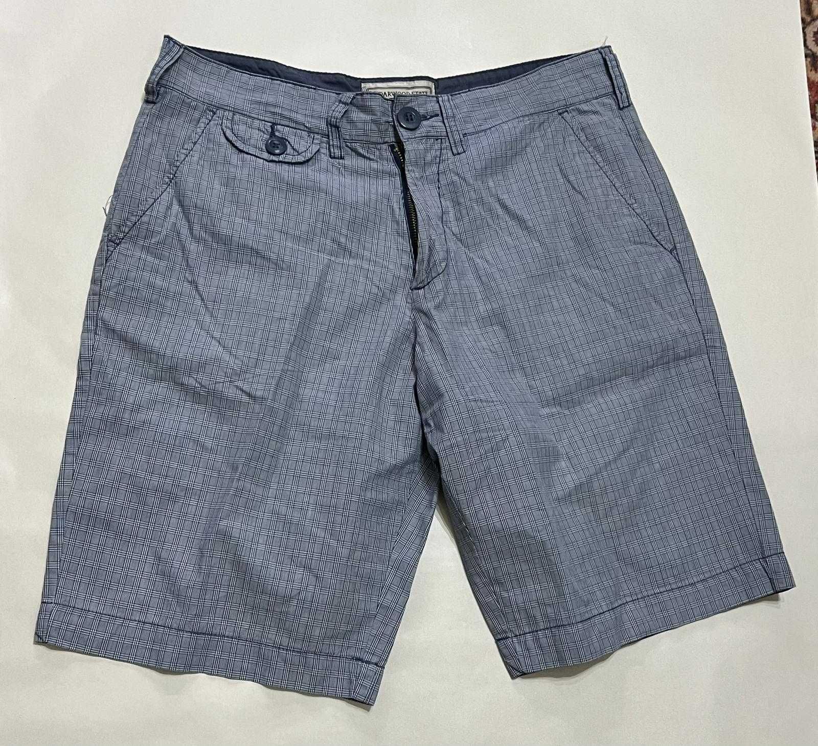 Calções Masculinos Azuis e Laranja