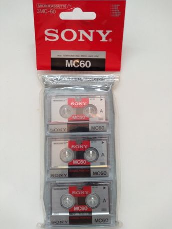 NOVOS Packs 3x Microcassetes SONY MC-60 MC60