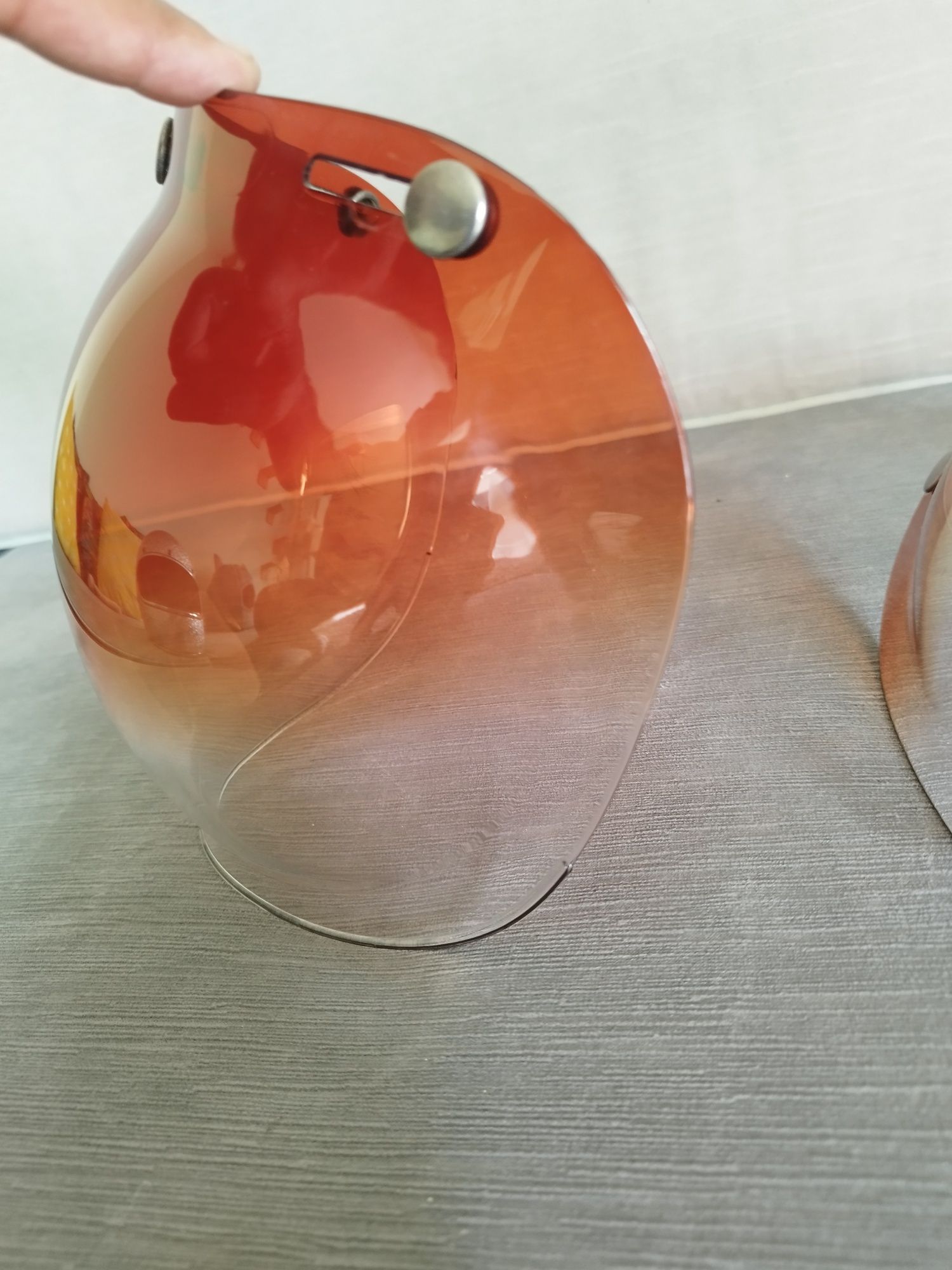 Bolha para capacete abertos