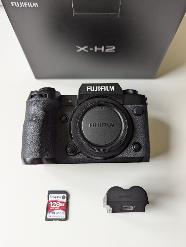 Aparat Fujifilm XH2 + karta Kingston UHS-II V90 128GB + bateria USB-C