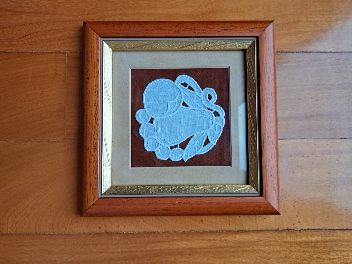 Quadro com bordado