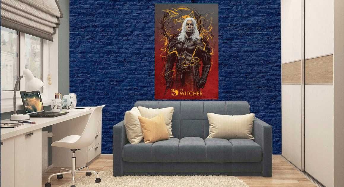 Plakat The Witcher - Geralt the White Wolf A1 Nowy