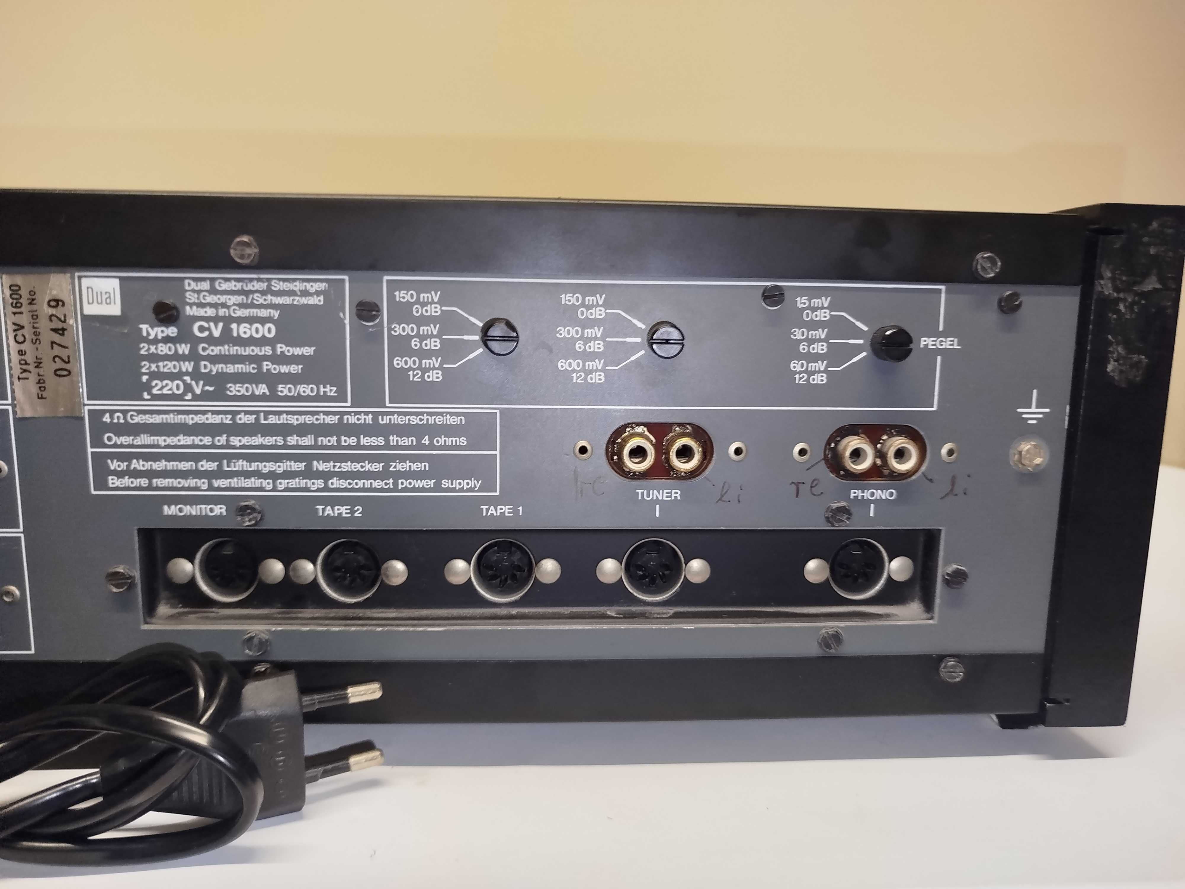 Wzmacniacz DUAL CV1600 w stanie bardzo ładnym