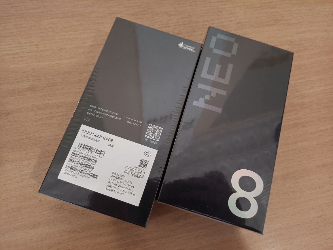 ‼️Vivo Iqoo neo 8 12/256Gb Black, Red NFC (Snap 8+Gen1, 50Mpx,AMOLED)