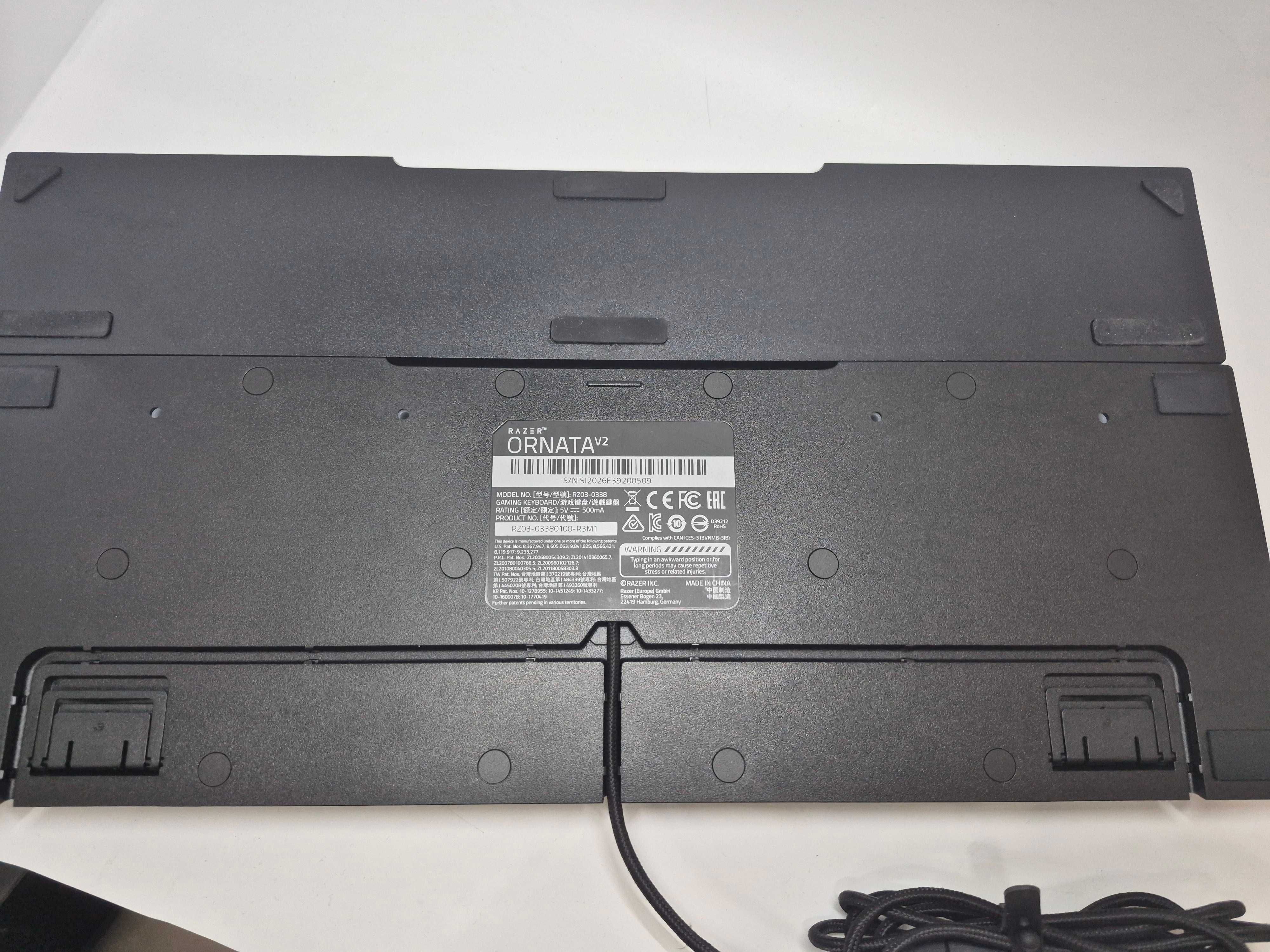 Klawiatura razer ornata v2 mecha-membranowa rgb qwerty usb