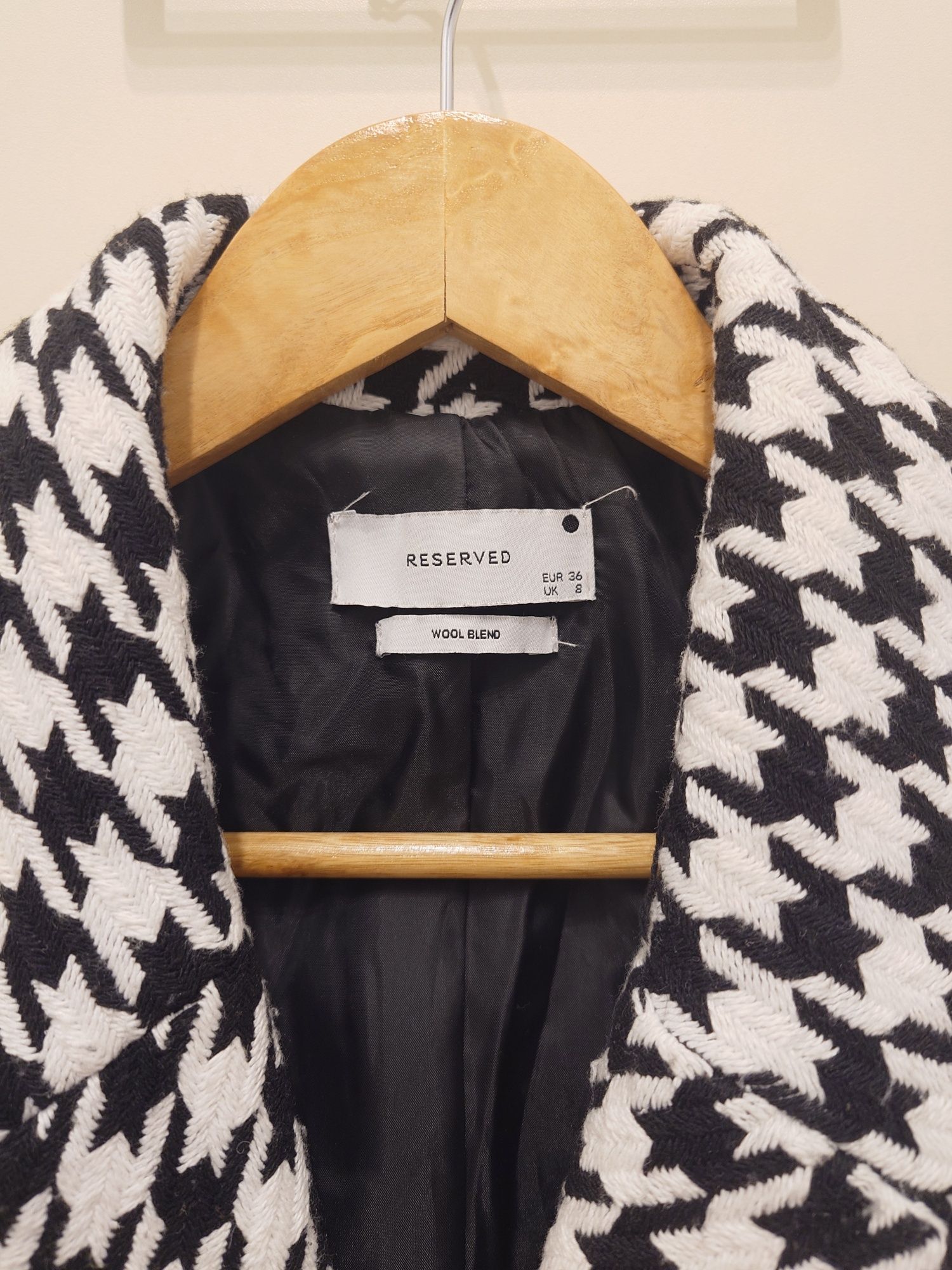 Marynarka, płaszczyk w papitkę oversize