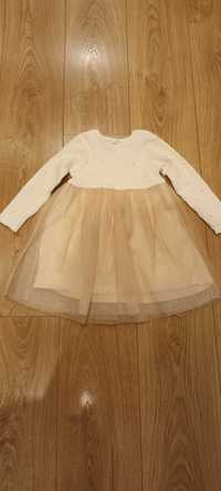 Vestido menina com tule brilhante (forrado) 3/4 anos