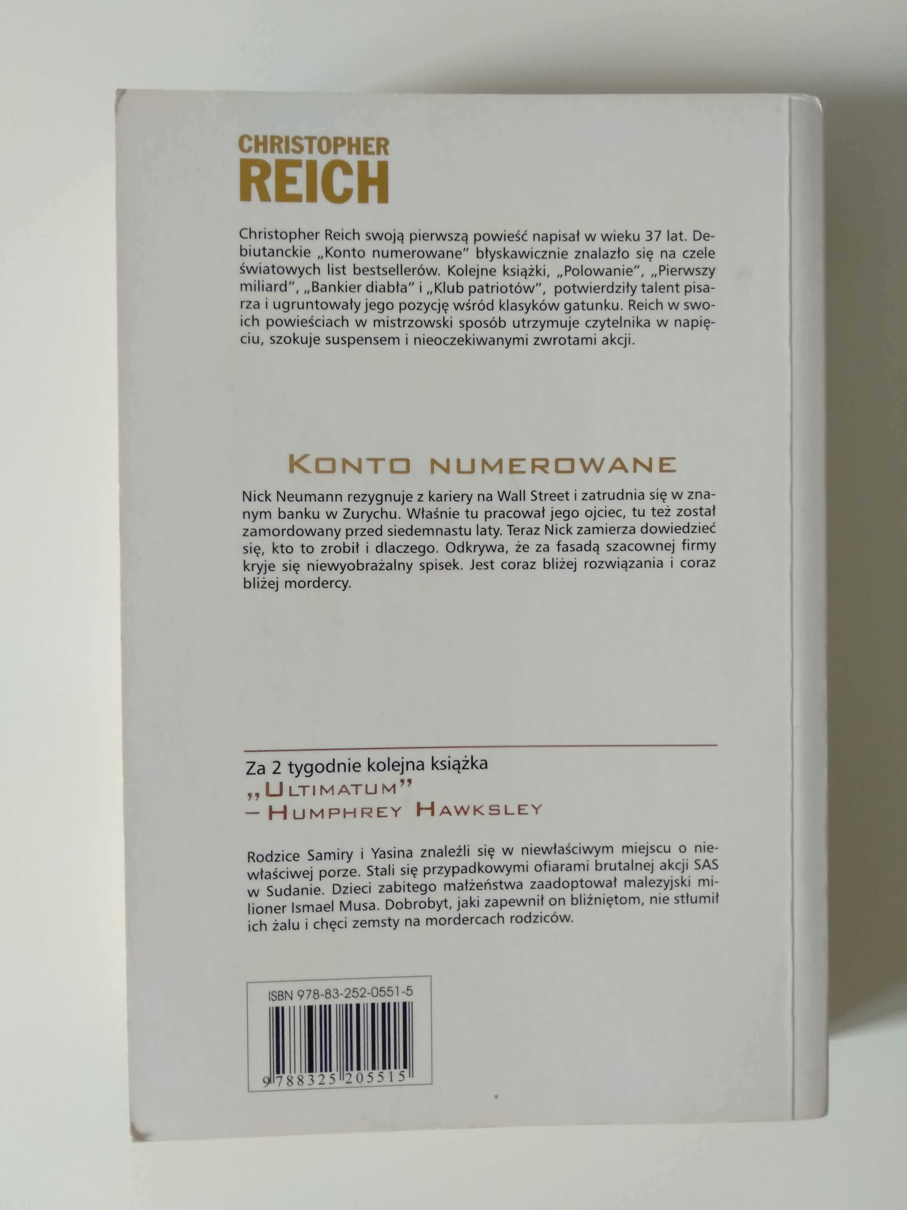 !Bardzo dobra! Christopher Reich - Konto numerowane