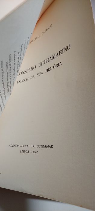 O Conselho Ultramarino, Esboço da sua História - Marcello Caetano