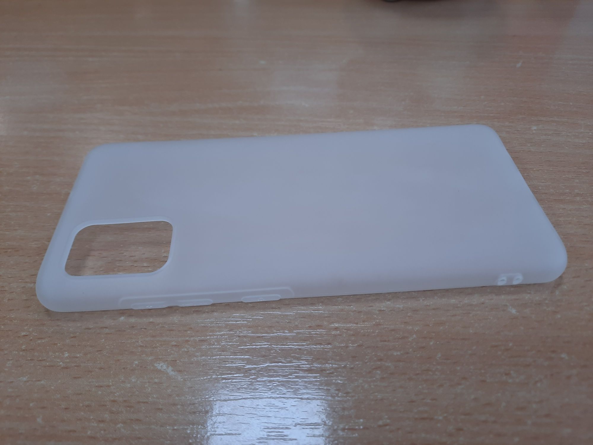 Чехол для Samsung A51 — новый, матовый, белый