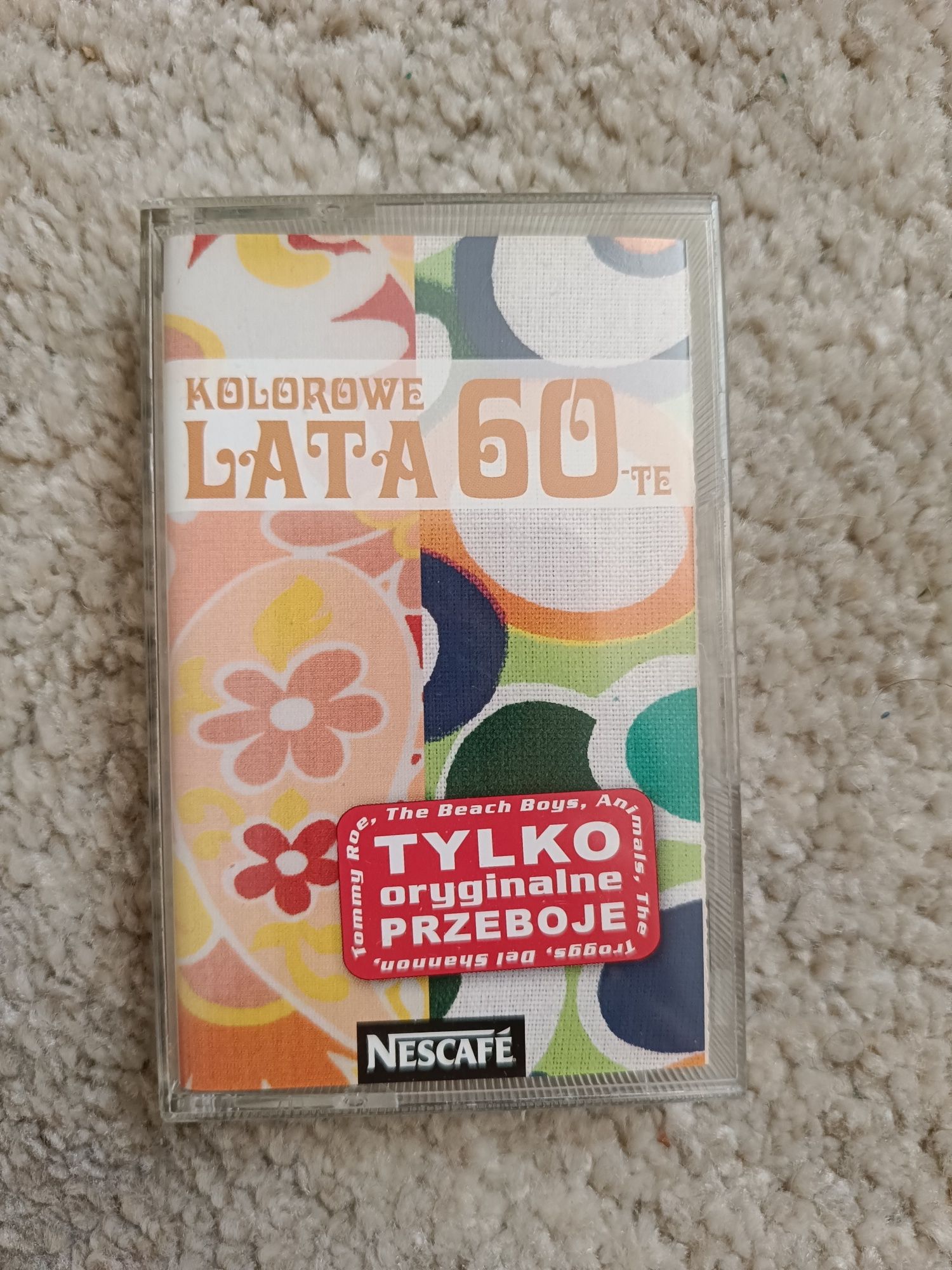 Nescafe kaseta magnetofonowa Kolorowe lata 60te