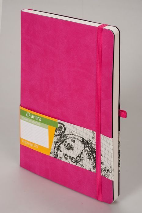 Notes Impresja A5 Różowy Kropki