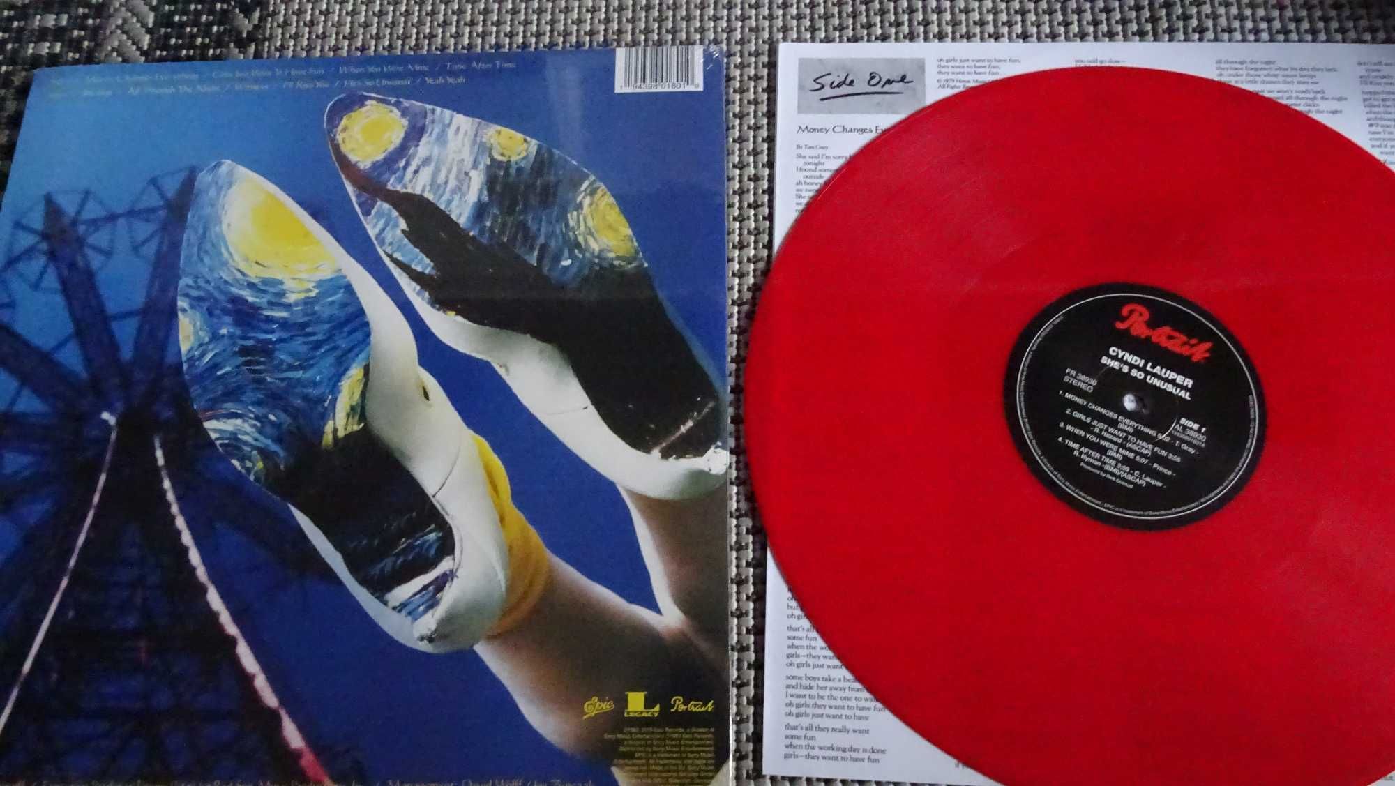 Winyl  Cyndi Lauper -She`s So Unusual(Kolor  czerwony płyty)