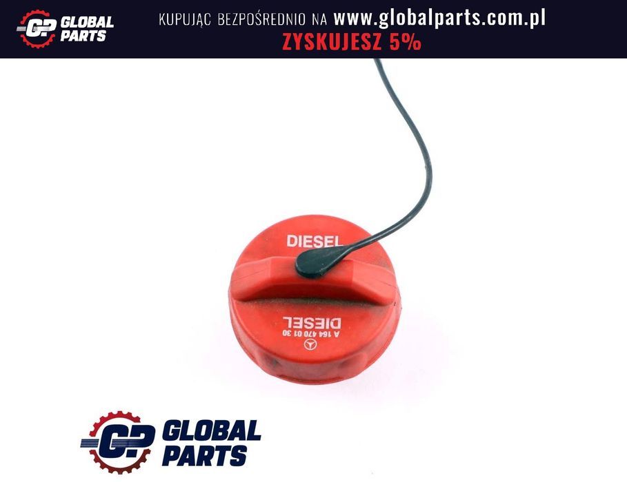 Mercedes ML GL R W164 W251 Korek Wlewu Paliwa Diesela Czerwony