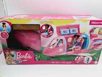 Wymarzony Samolot Barbie HPF72 + Lalka Pilot + Akcesoria OKAZJA!