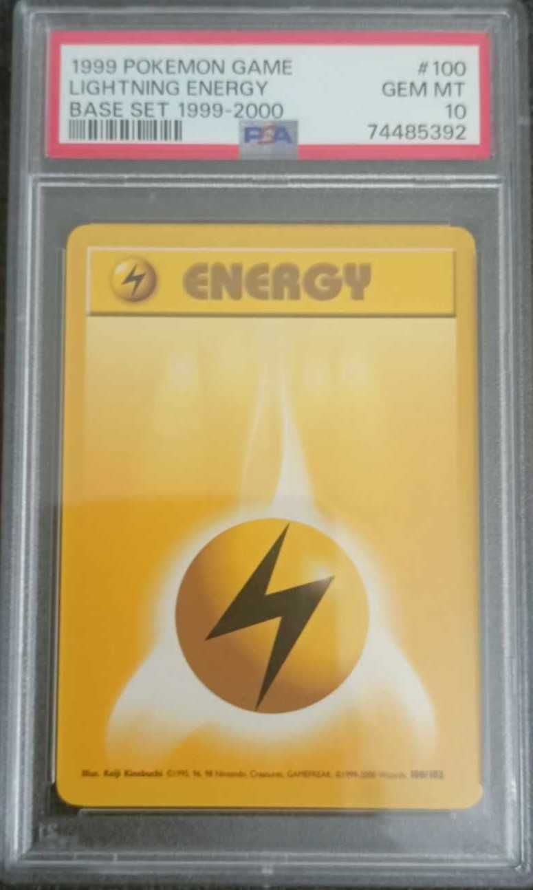 Energia lightning psa 10, base set 1999 - 2000