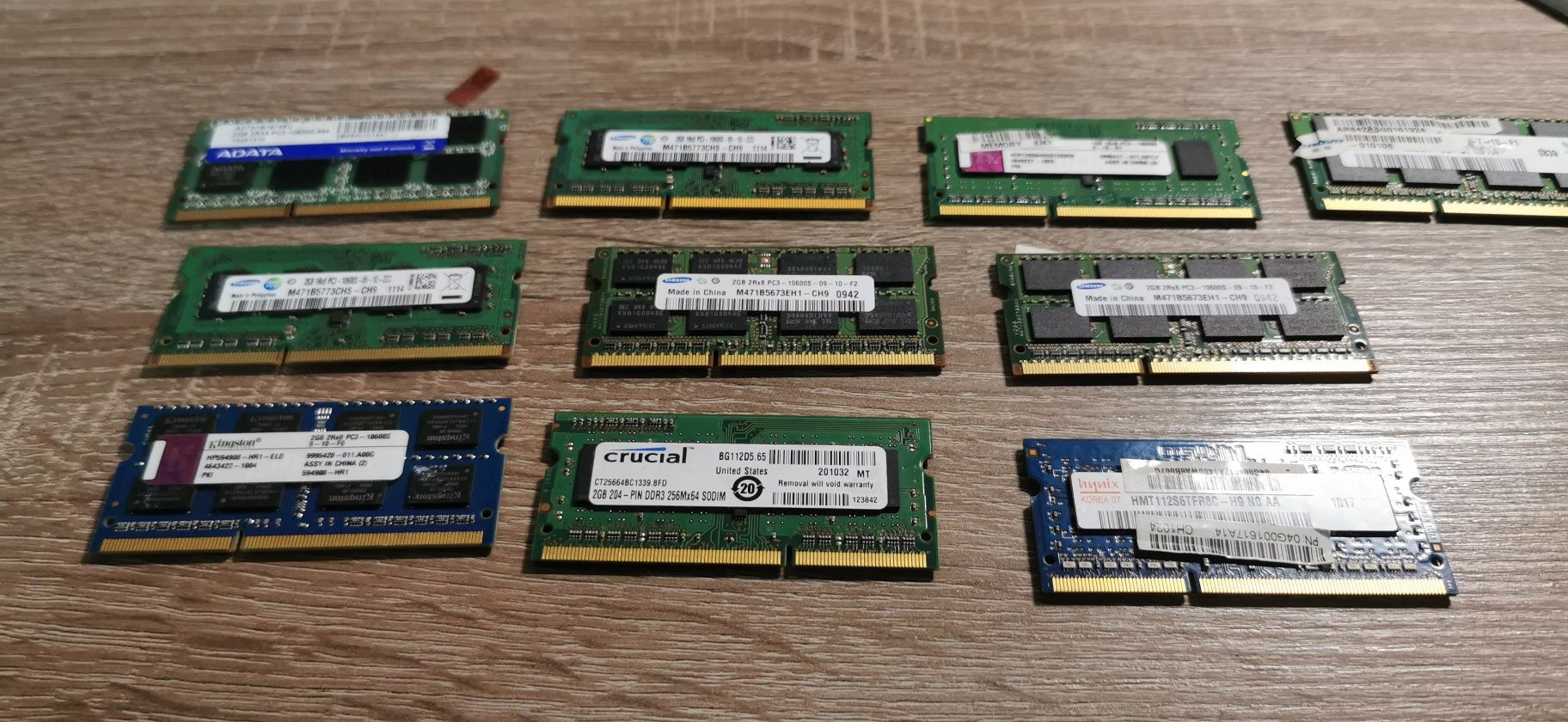 Pamięć ram ddr3 po 2 GB oraz, 2 x po 1,G