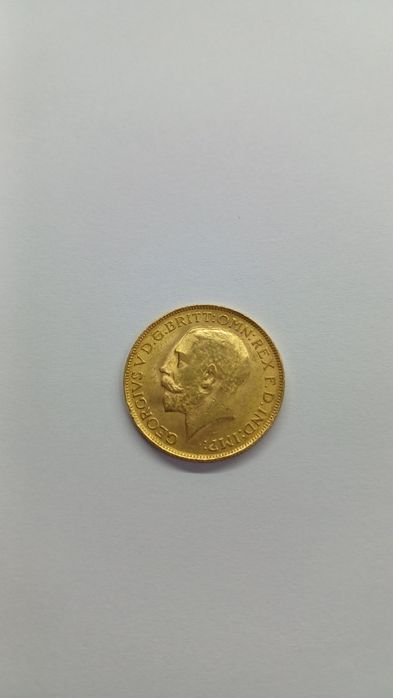 Золотая монета соверен 917 проба Великобританія