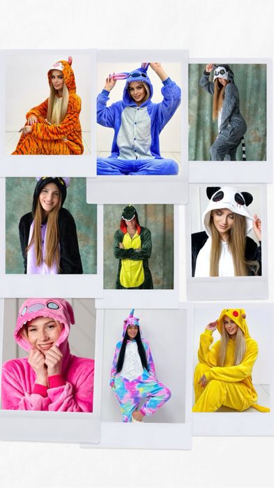 Пижама кигуруми костюм кугуруми на мальчика и девочку кігурумі