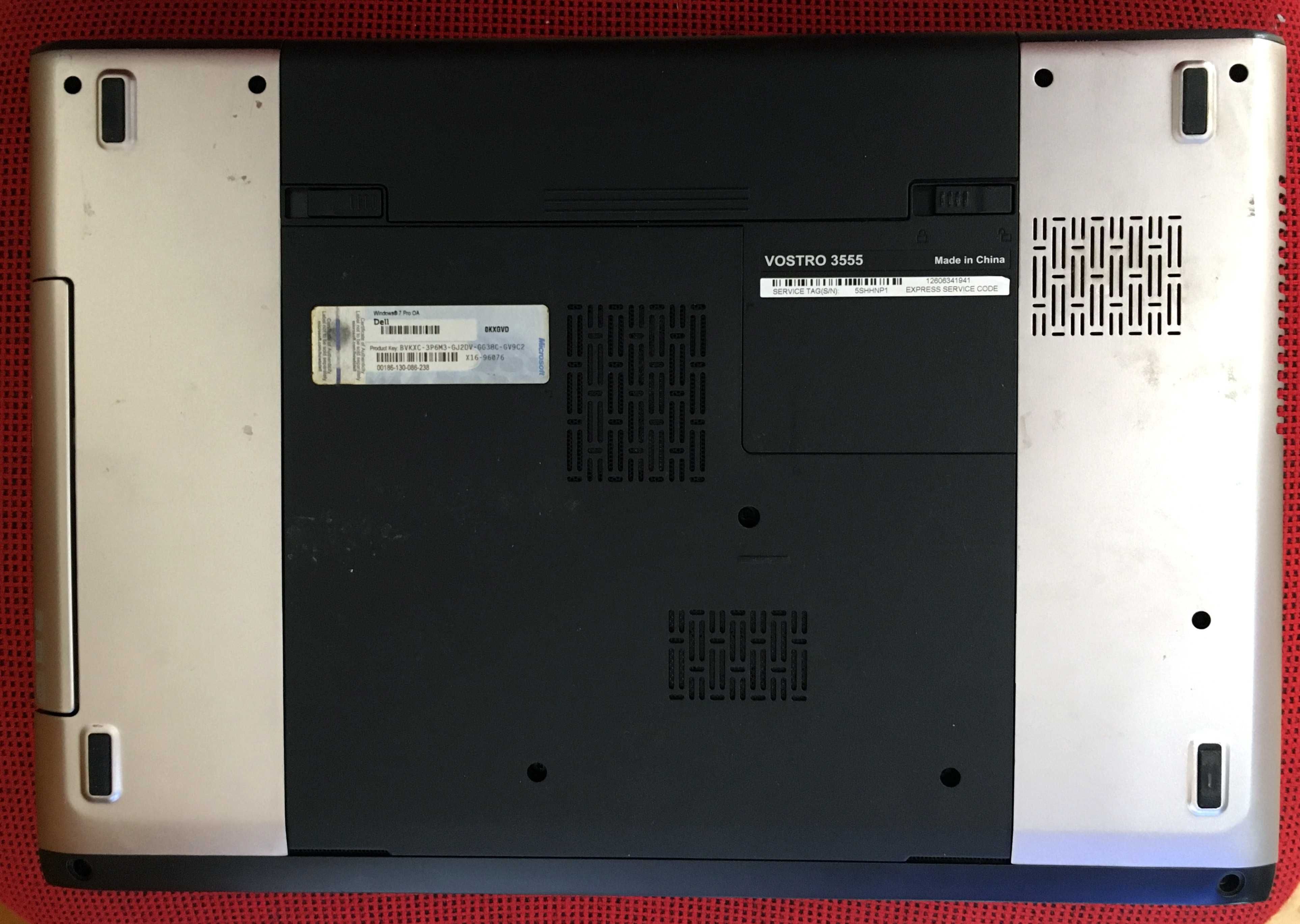 Ноутбук Dell Vostro 3555 (15.6"\AMD A8-3500M\4Gb\SSD120Gb\HD 6620G)