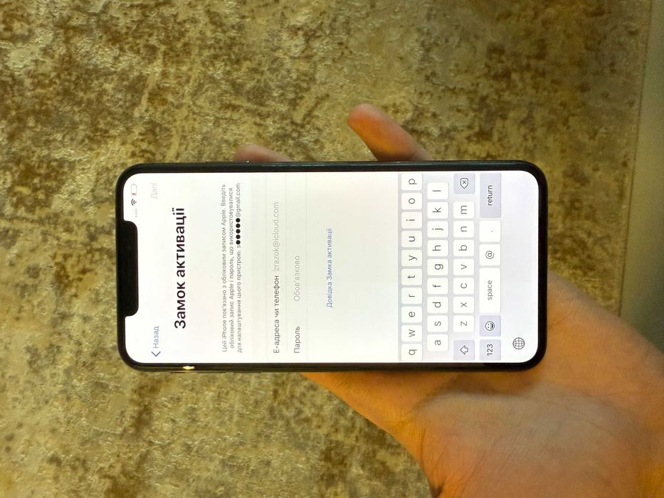 Iphone Xs Max  Space Gray Оригінал icloud lock заблокований запчастини