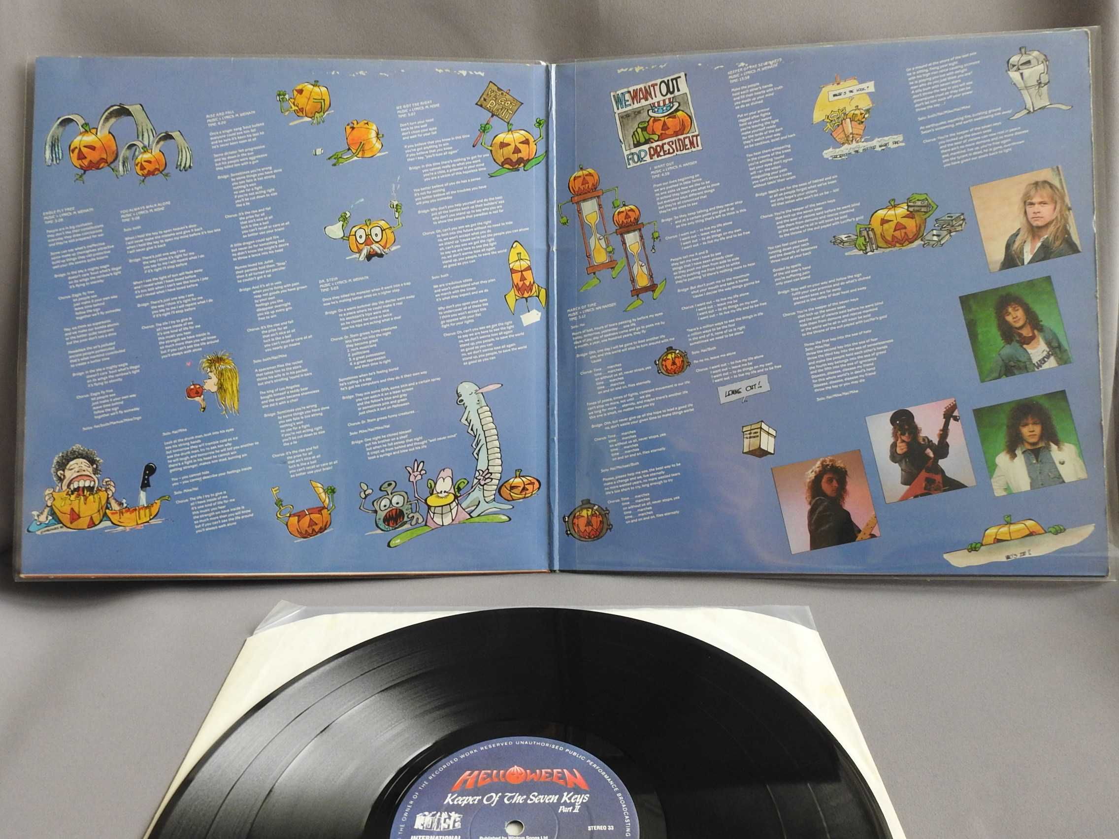 Helloween Keeper Of The Seven Keys Part II LP 1988 UK пластинка NM 1pr