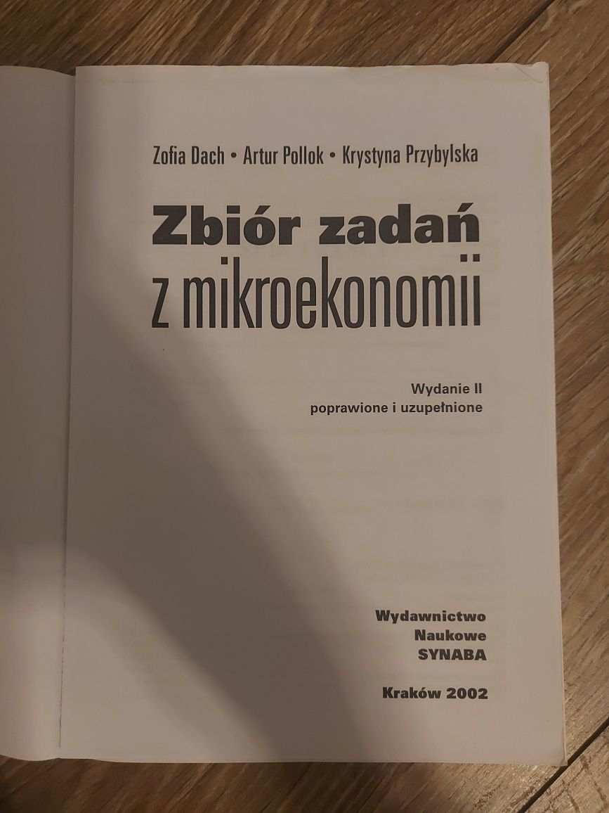 Zbiór zadań mikroekonomia