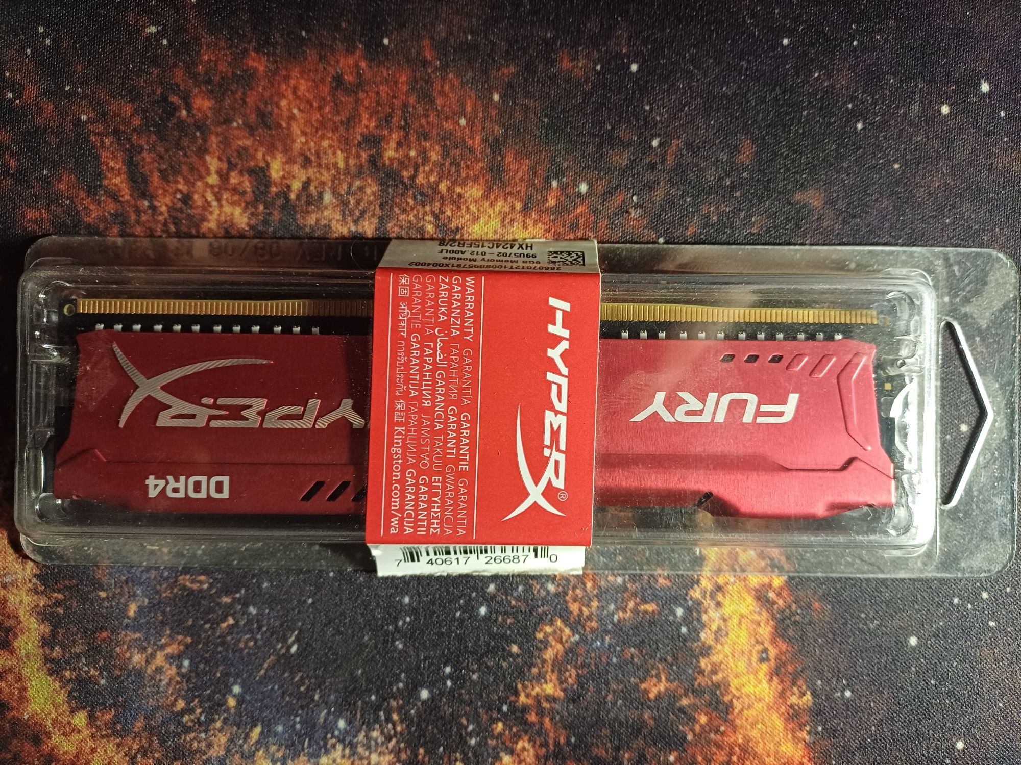 Озу Fury xyper ddr4 8gb 2400 Мгц