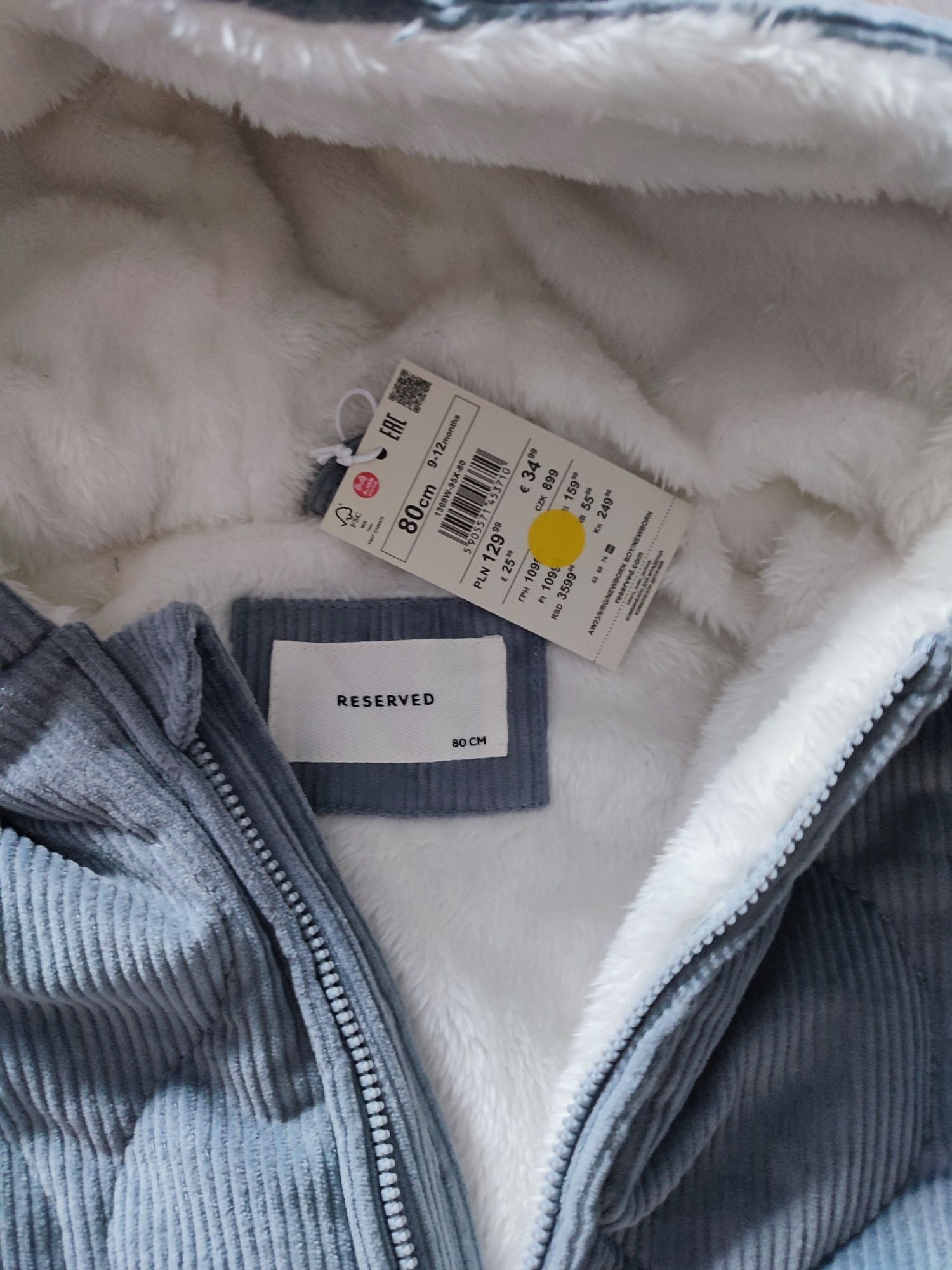 Kombinezon niemowlęcy zimowy Reserved r. 80