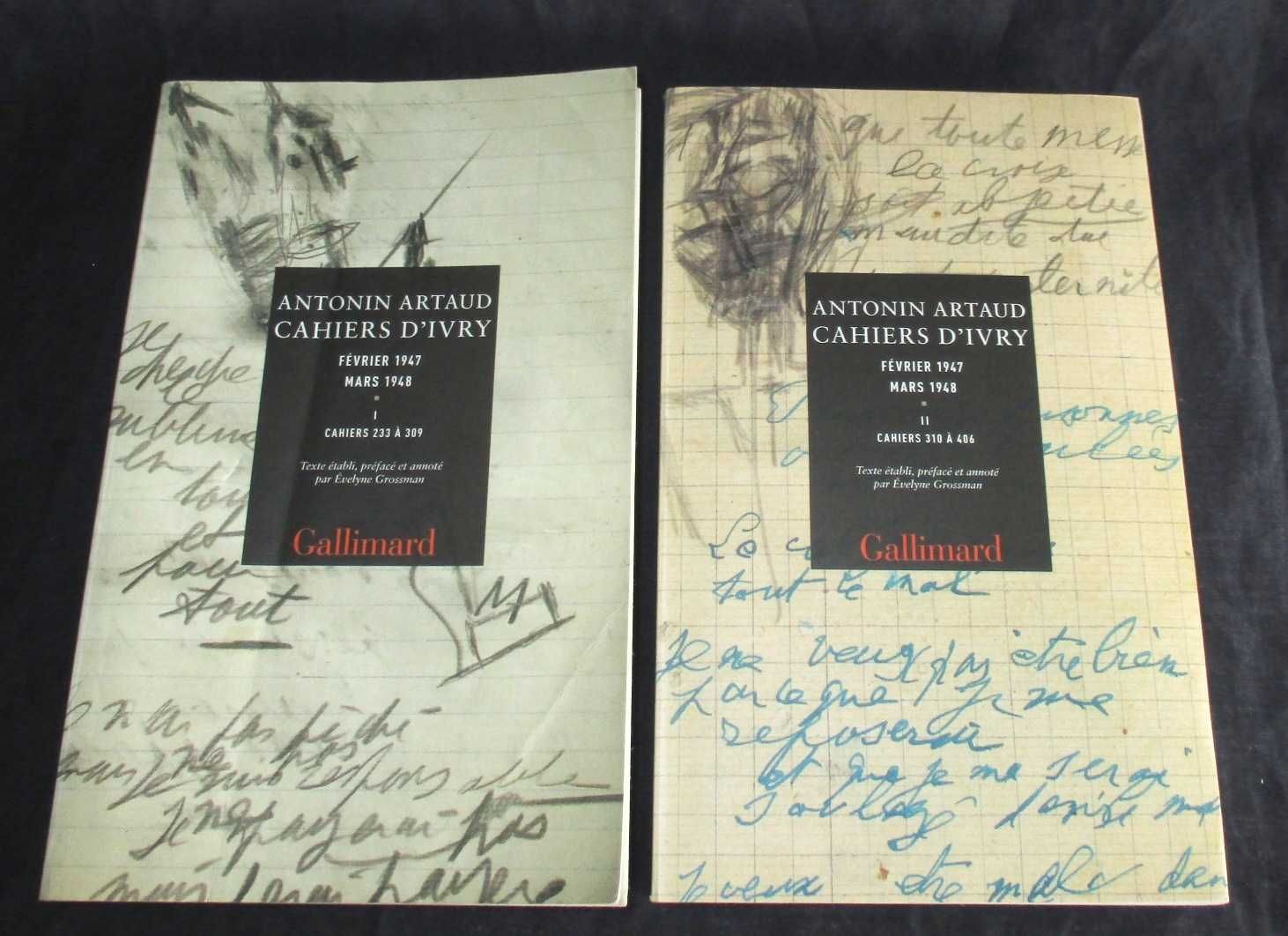 Livros Cahiers d'Ivry I e II Antonin Artaud Gallimard