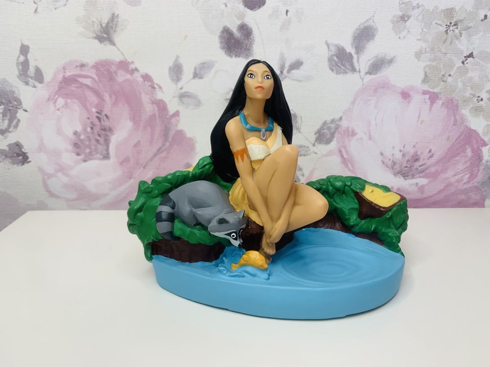 Figurka, mydelniczka Pocahontas vintage Disney