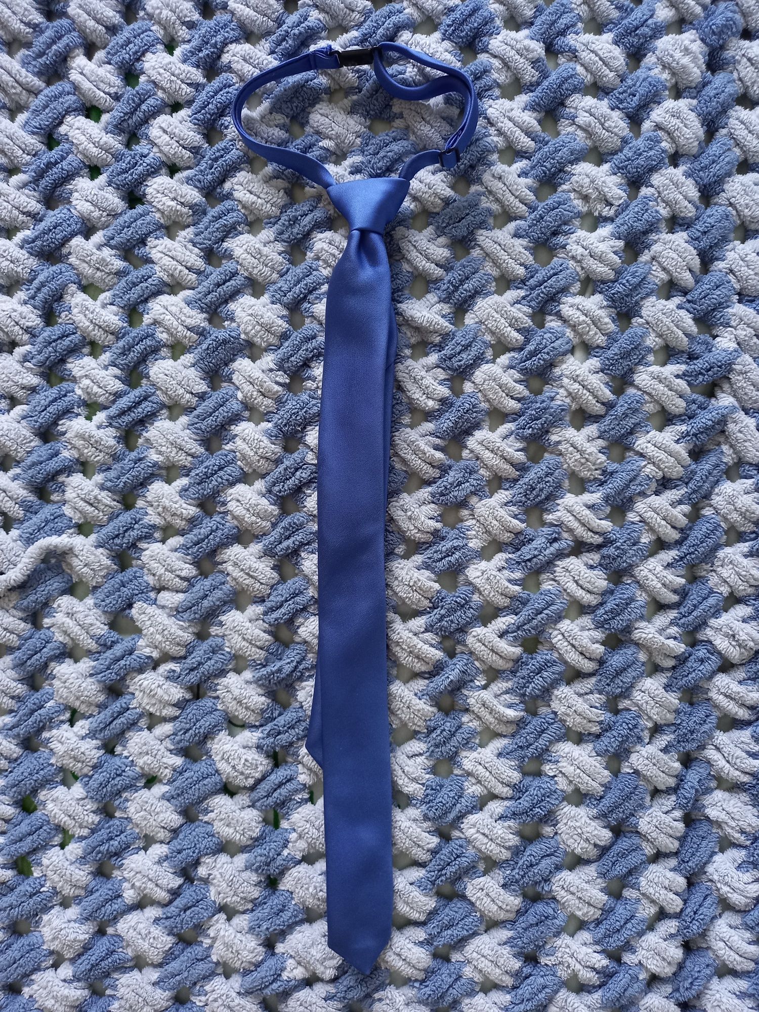 Детский галстук синий