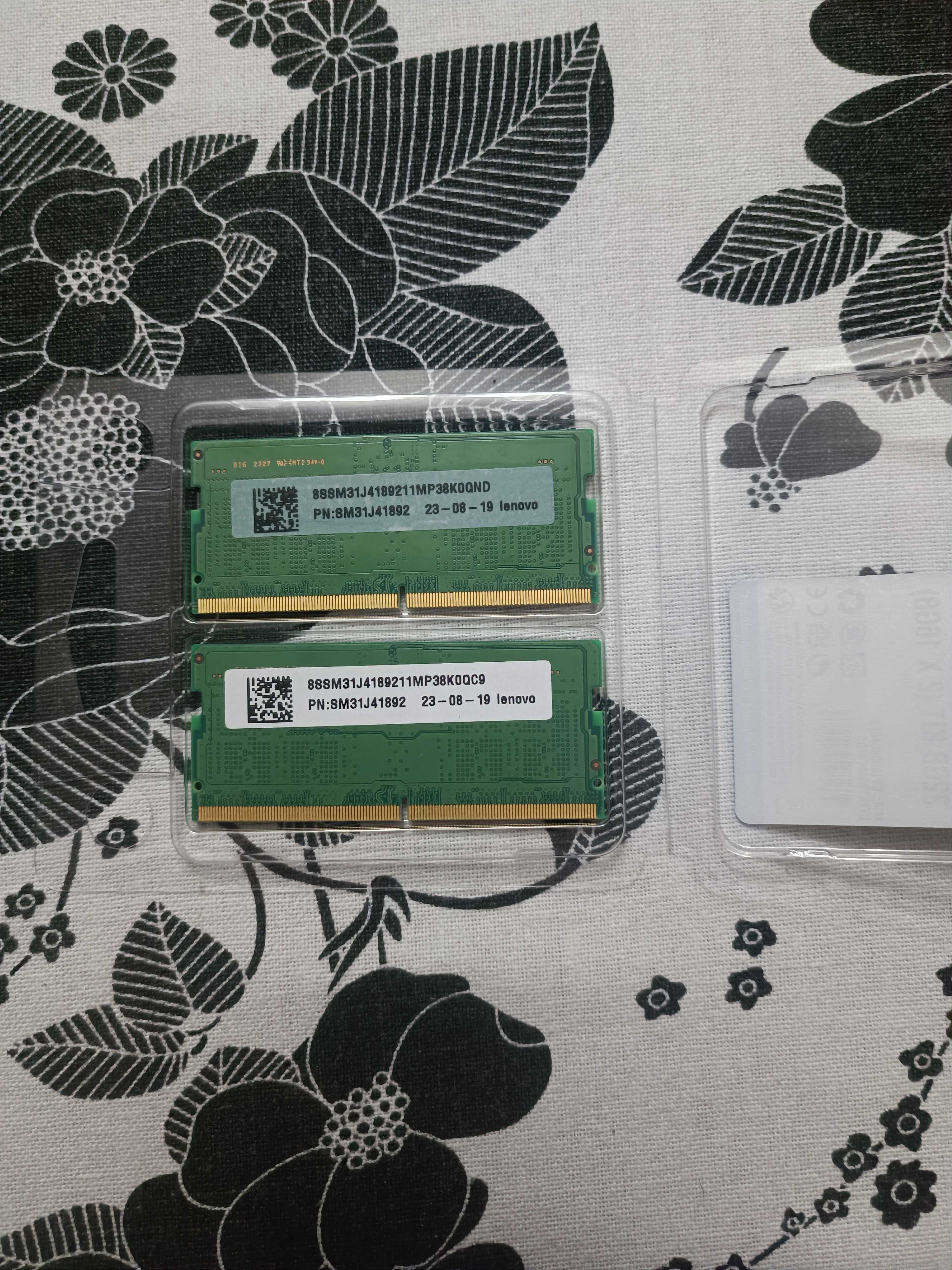 2 Memória RAM Samsung 8GB DDR5 SODIMM