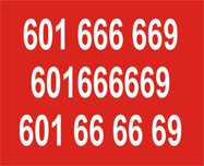 601 / 66 66 69 / 666669 / NUMER VIP / ZŁOTY NUMER