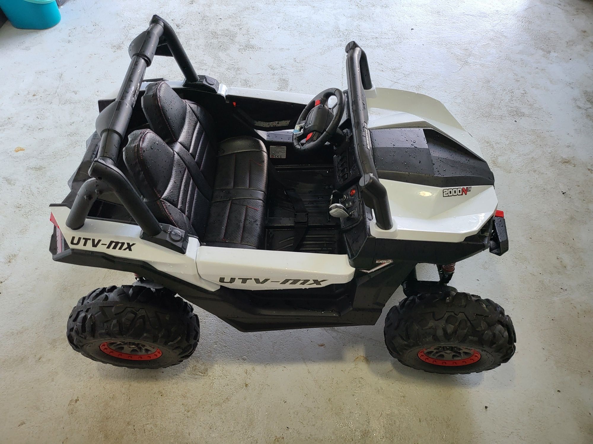 Jipe eletrico 2x12v 4x4 utv-ms branco