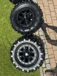 Nowe felgi 14’ 4x110 nowe opony Stag 27x11 R14 i 27x9 R14
