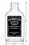 NOWE naklejki podziękowanie dla gości piersiówki 100 ml PERSONALIZACJA