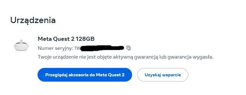 [Rezerwacja] Gogle VR Meta/Oculus Quest 2 128 GB