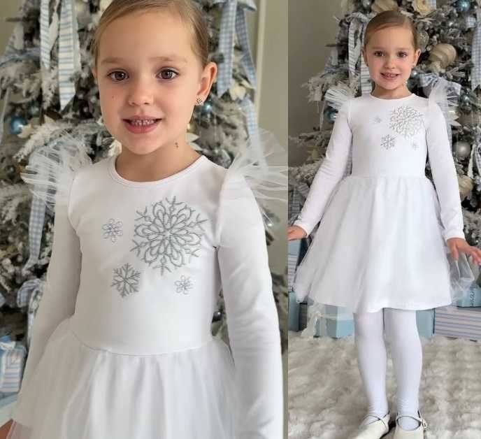 Плаття Сніжинка багато різних моделей 98-134см НОВІ