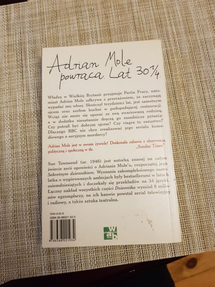 Adrian Mole Czas Capucino Sue Townsend