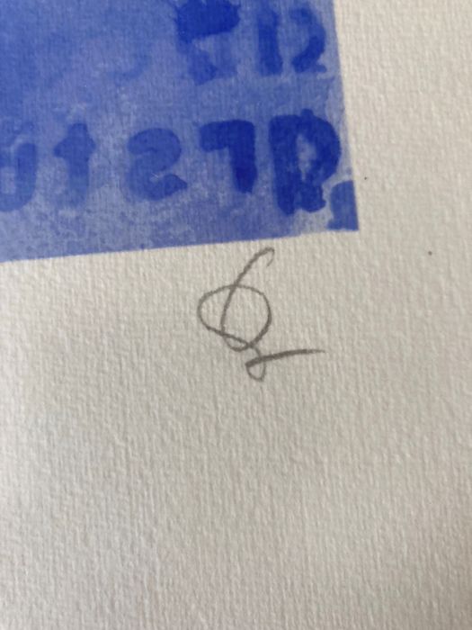 Serigrafia “Biblioteca “ de Paulo Ossião. Nr 25/50