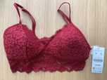 Sutiã Oysho Vermelho com Padrao Floral