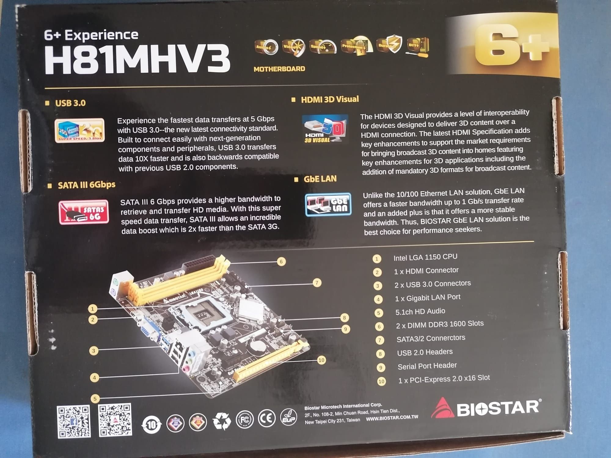 Conjunto Motherboard H81MHV3 + CPU INTEL CORE i5-4590
