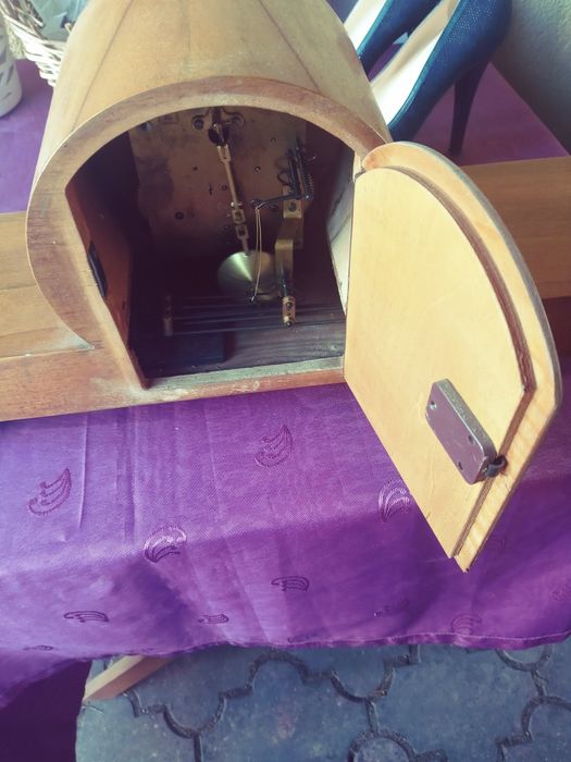 Zegar stary stojacy duzy 1963 drewno do naprawy